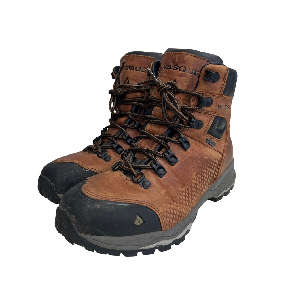 Vasque St. Elias FG GTX Waterproof Hiking Boots Brown Leather Womens 8M 7145M